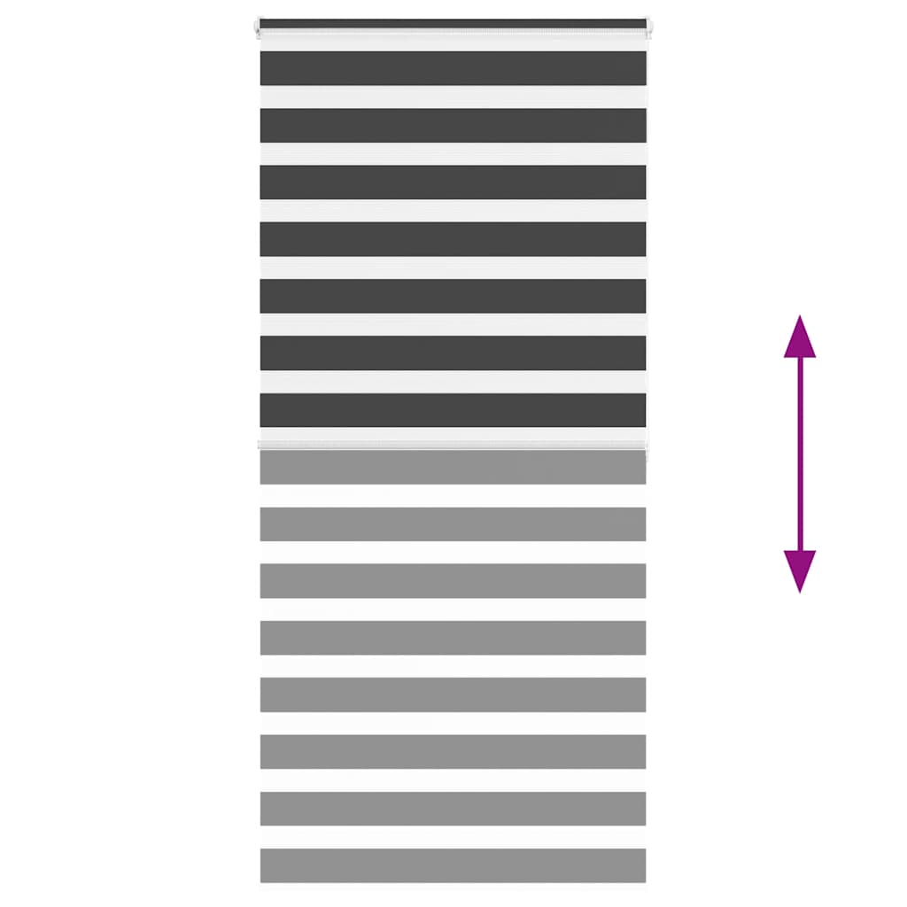 Ζέβρα τυφλή Μαύρο Πλάτος υφάσματος 110,9 εκ. Πολυεστέρας - Pakobazaar