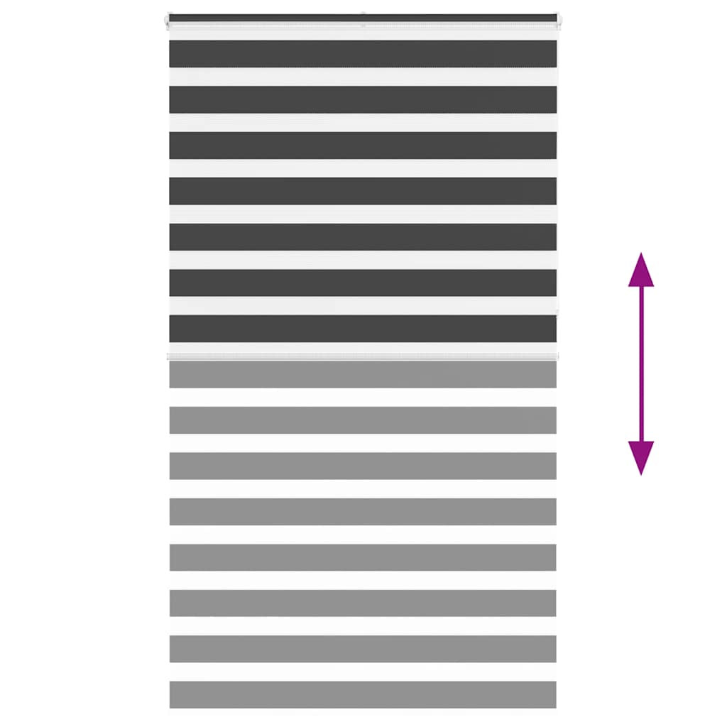 Ζέβρα τυφλή Μαύρο Πλάτος υφάσματος 120,9 εκ. Πολυεστέρας - Pakobazaar