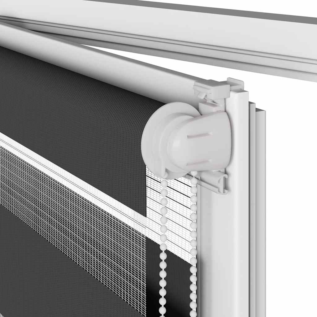 Στόρι Ζέβρας Μαύρο 145x230 εκ. Πλάτος Υφάσματος 140,9 εκ. Πολυεστέρας - Pakobazaar