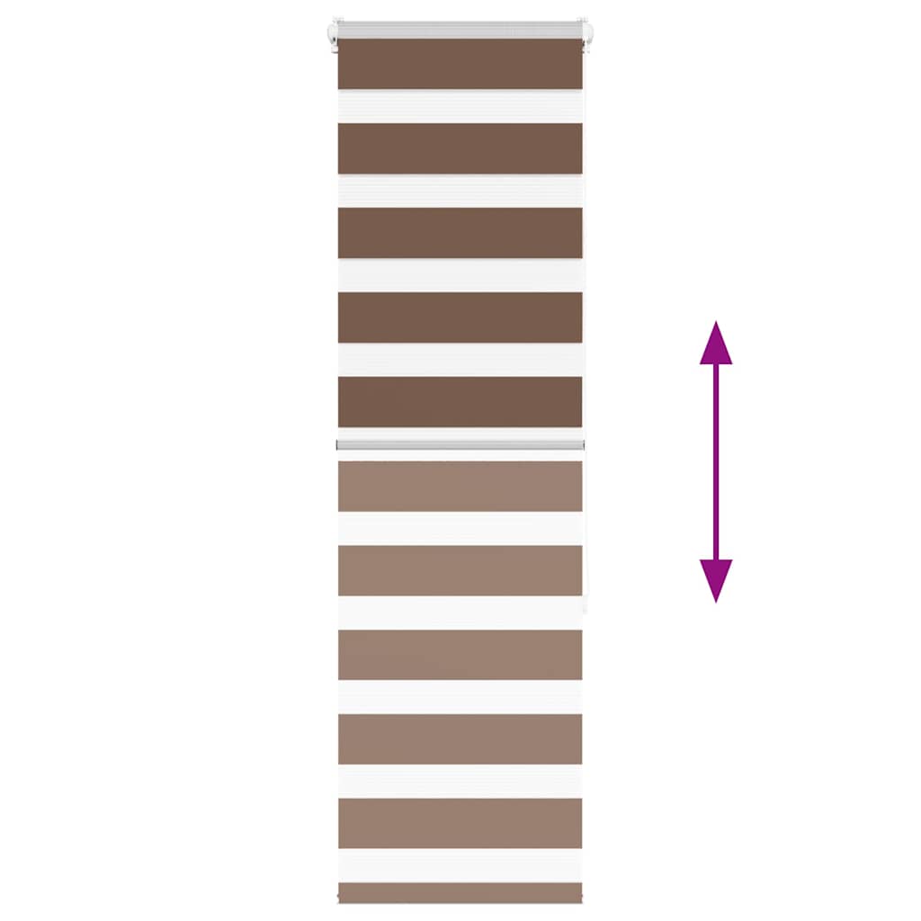 Ζέβρα τυφλή Καφέ Πλάτος υφάσματος 45,9 εκ. Πολυεστέρας