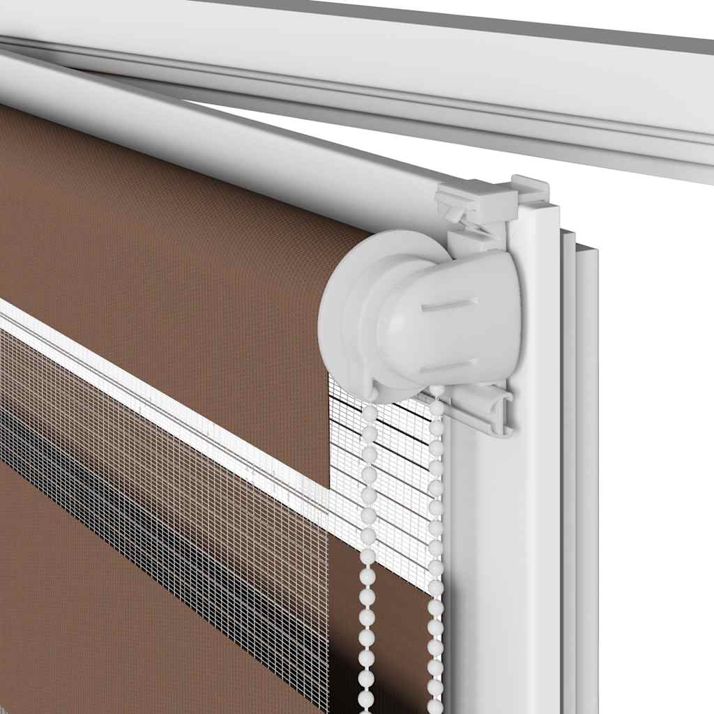 Ζέβρα τυφλή Καφέ Πλάτος υφάσματος 85,9 εκ. Πολυεστέρας