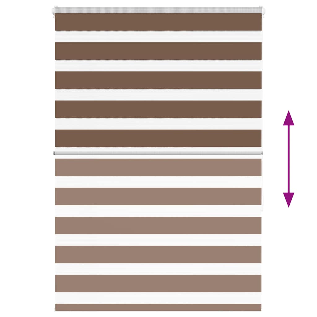 Ζέβρα τυφλή Καφέ Πλάτος υφάσματος 105,9 εκ. Πολυεστέρας