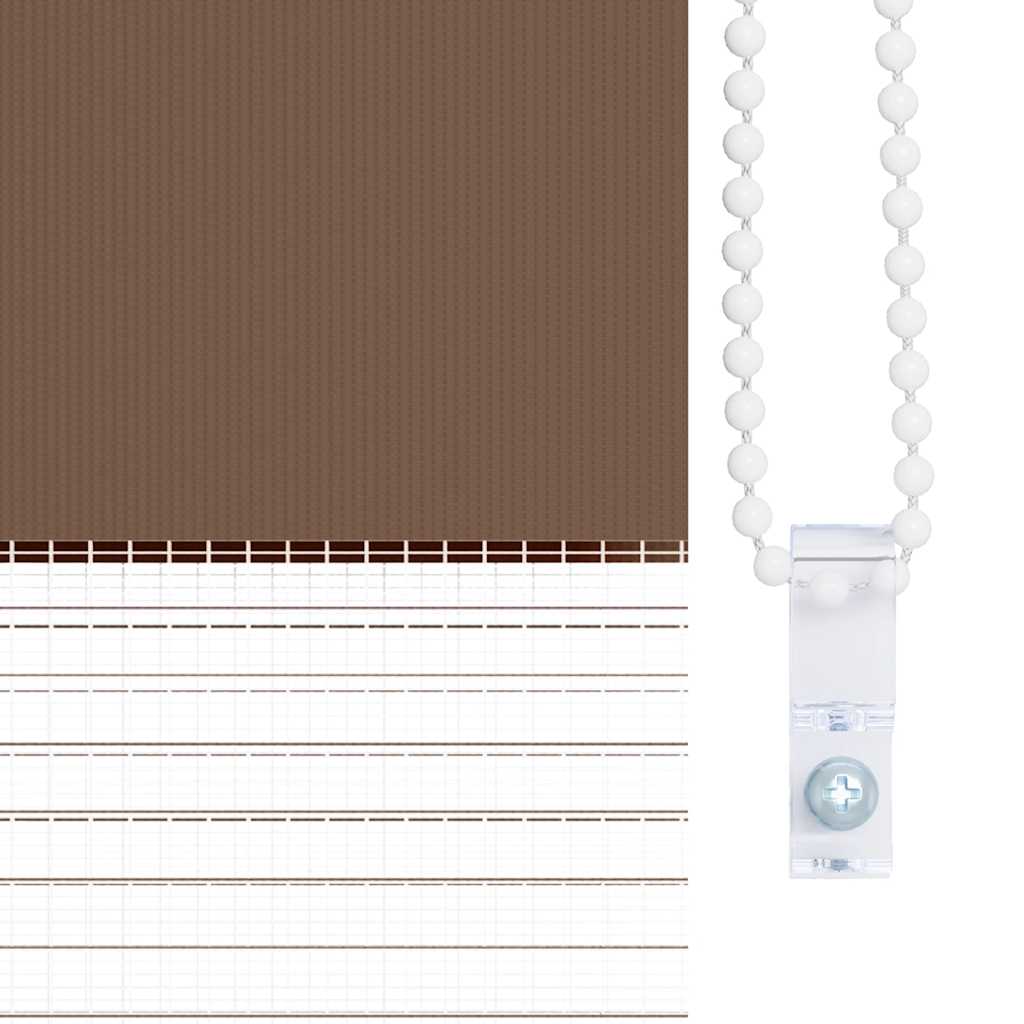 Ζέβρα τυφλή Καφέ Πλάτος υφάσματος 150,9 εκ. Πολυεστέρας