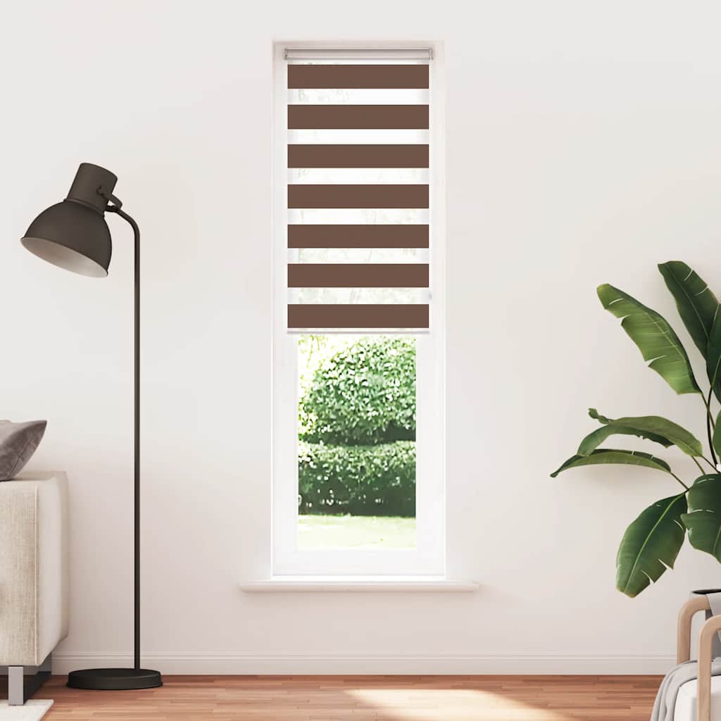 Στόρι Ζέβρας Καφέ 60x200 εκ. Πλάτος Υφάσματος 55,9 εκ. Πολυεστέρας - Pakobazaar