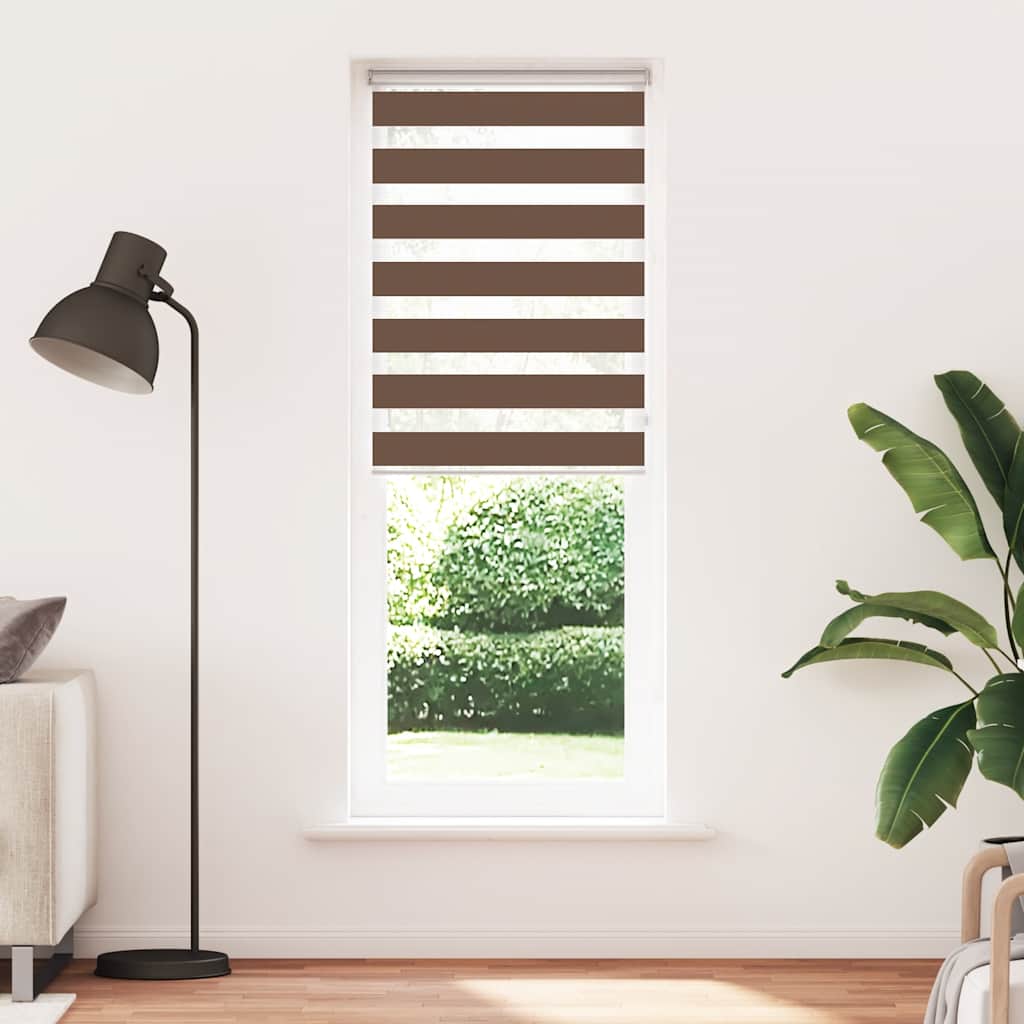 Στόρι Ζέβρας Καφέ 70x200 εκ. Πλάτος Υφάσματος 65,9 εκ. Πολυεστέρας - Pakobazaar