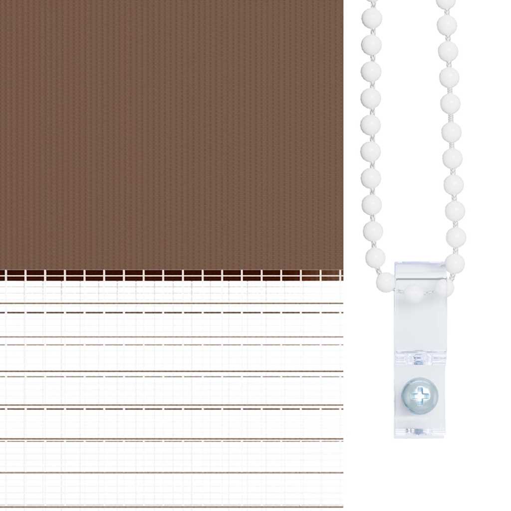 Στόρι Ζέβρας Καφέ 100x230 εκ. Πλάτος Υφάσματος 95,9 εκ. Πολυεστέρας - Pakobazaar