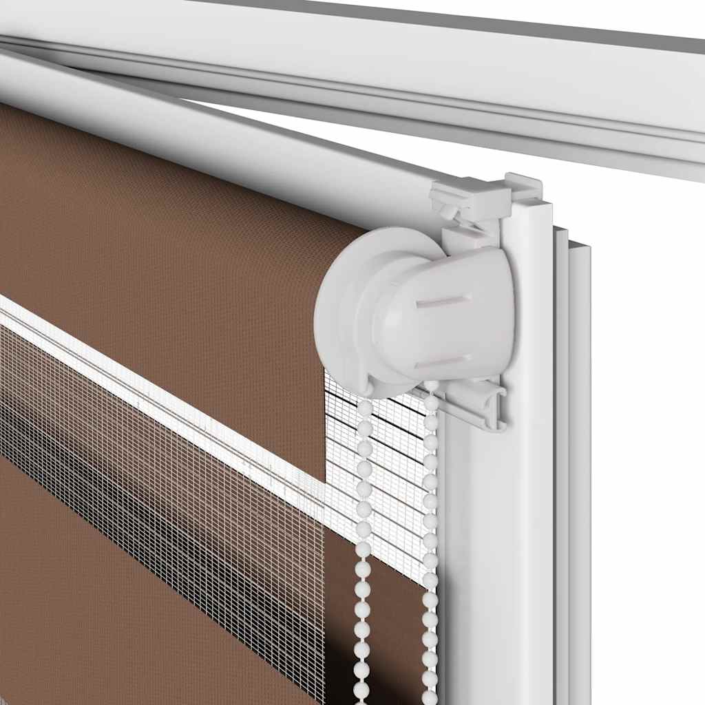 Ζέβρα τυφλή Καφέ Πλάτος υφάσματος 160,9 εκ. Πολυεστέρας