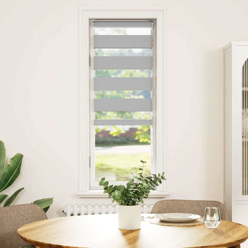 Ζέβρα τυφλή Ανοιχτό Γκρι Πλάτος υφάσματος 35,9 εκ. Πολυεστέρας