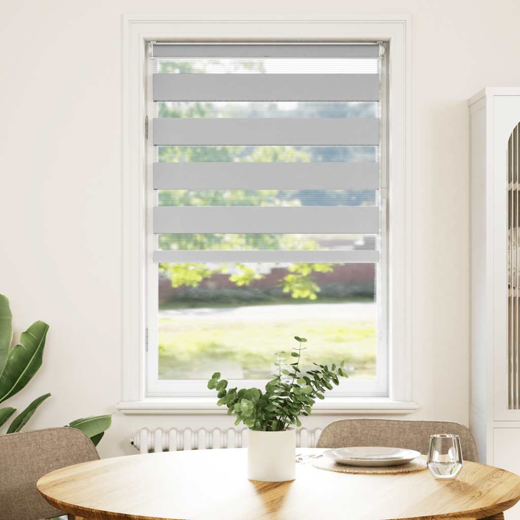 Ζέβρα τυφλή Ανοιχτό Γκρι Πλάτος υφάσματος 65,9 εκ. Πολυεστέρας