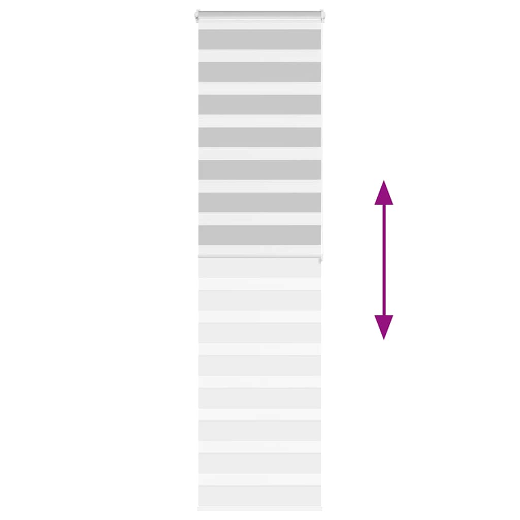 Ζέβρα τυφλή Ανοιχτό Γκρι Πλάτος υφάσματος 55,9 εκ. Πολυεστέρας