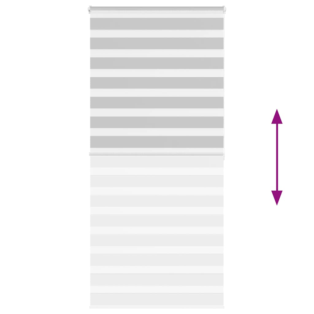 Ζέβρα τυφλή Ανοιχτό Γκρι Πλάτος υφάσματος 110,9 εκ. Πολυεστέρας