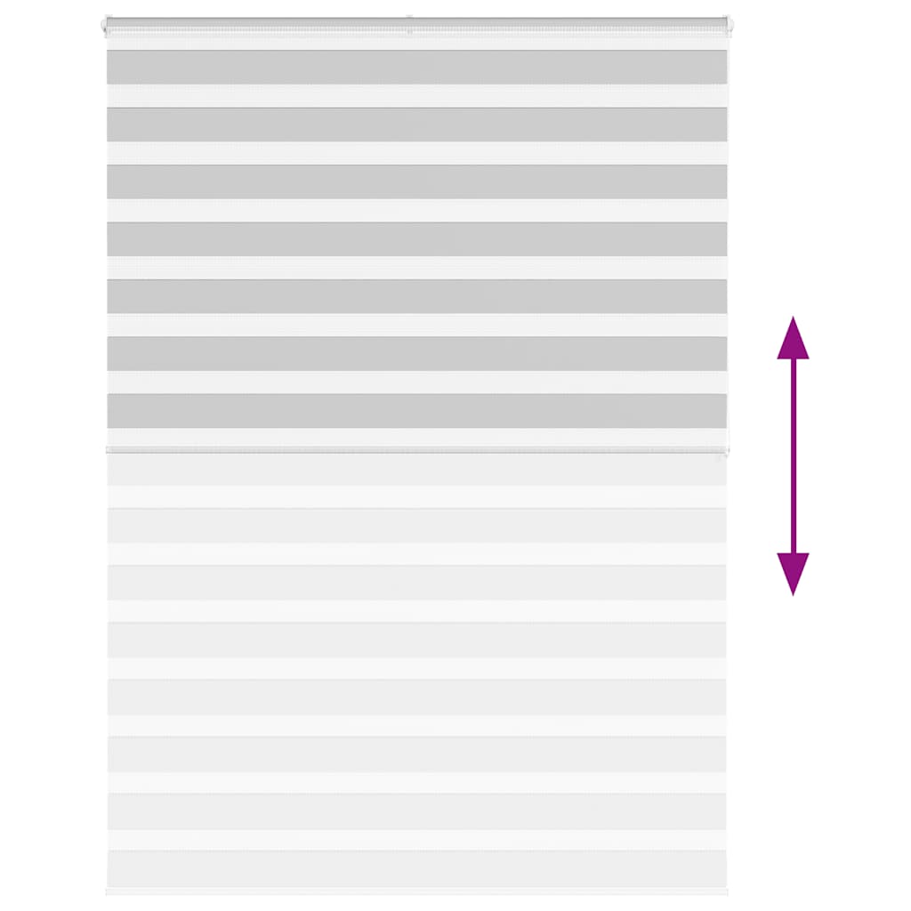 Ζέβρα τυφλή Ανοιχτό Γκρι Πλάτος υφάσματος 160,9 εκ. Πολυεστέρας