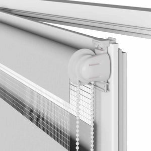 Ζέβρα τυφλή Ανοιχτό Γκρι Πλάτος υφάσματος 100,9 εκ. Πολυεστέρας