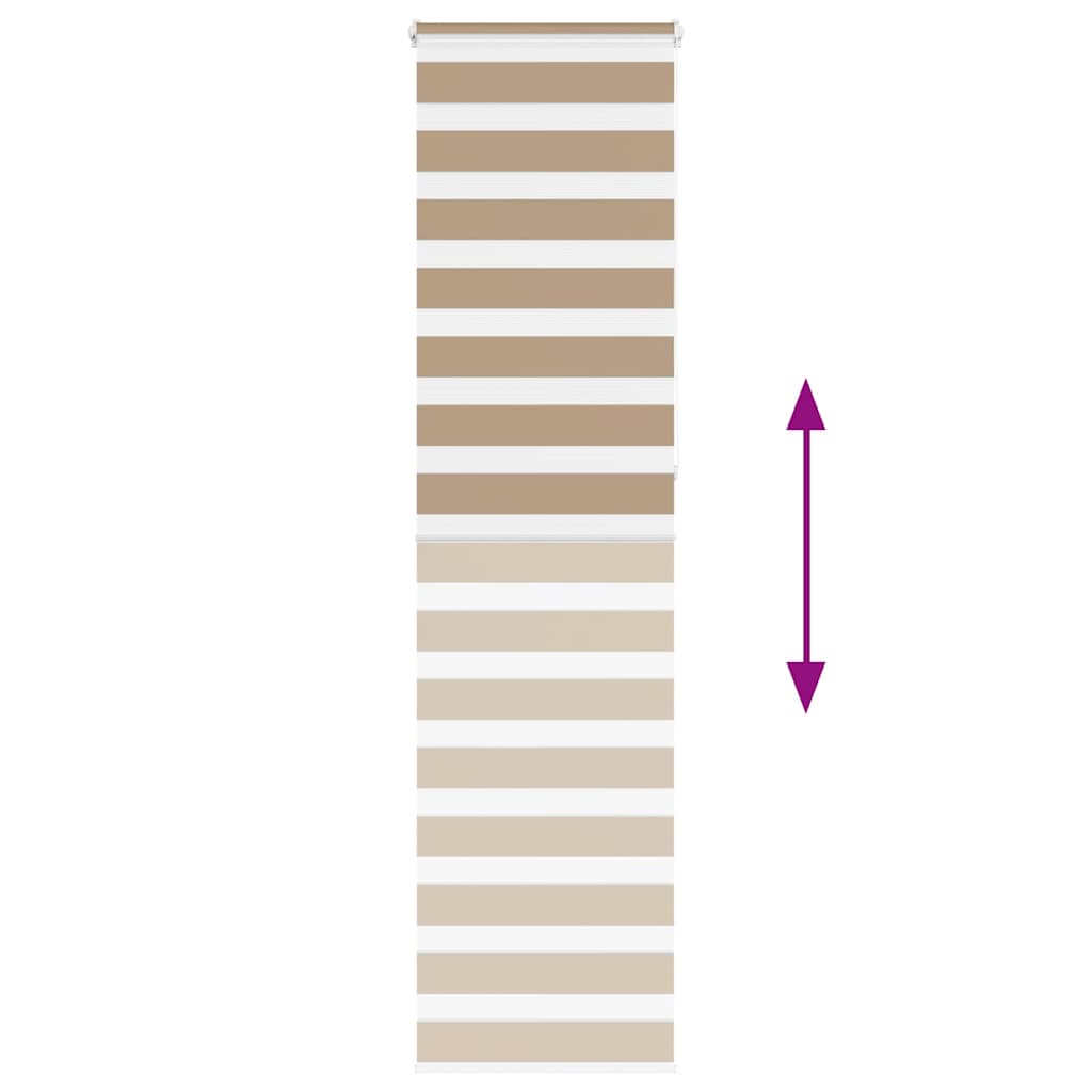 Στόρι Ζέβρας Καφέ Άμμου 60x230 εκ. Πλάτος Υφάσματος 55,9 εκ. Πολυεστέρας - Pakobazaar