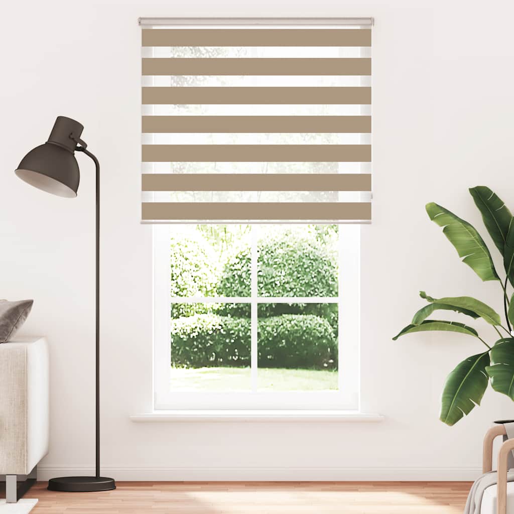 Στόρι Ζέβρας Καφέ Άμμου 130x230 εκ. Πλάτος Υφάσματος 125,9 εκ. Πολυεστέρας - Pakobazaar