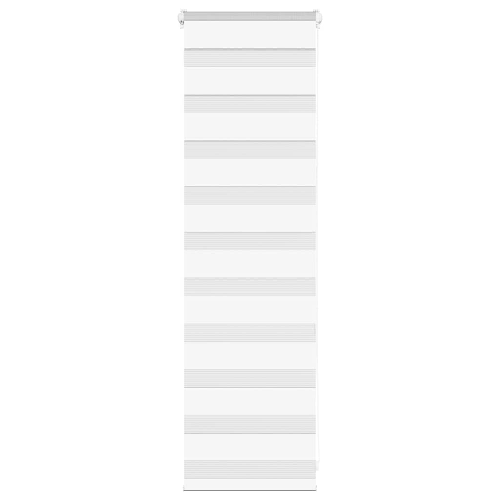 Ζέβρα τυφλή Λευκό Πλάτος υφάσματος 35,9 εκ. Πολυεστέρας