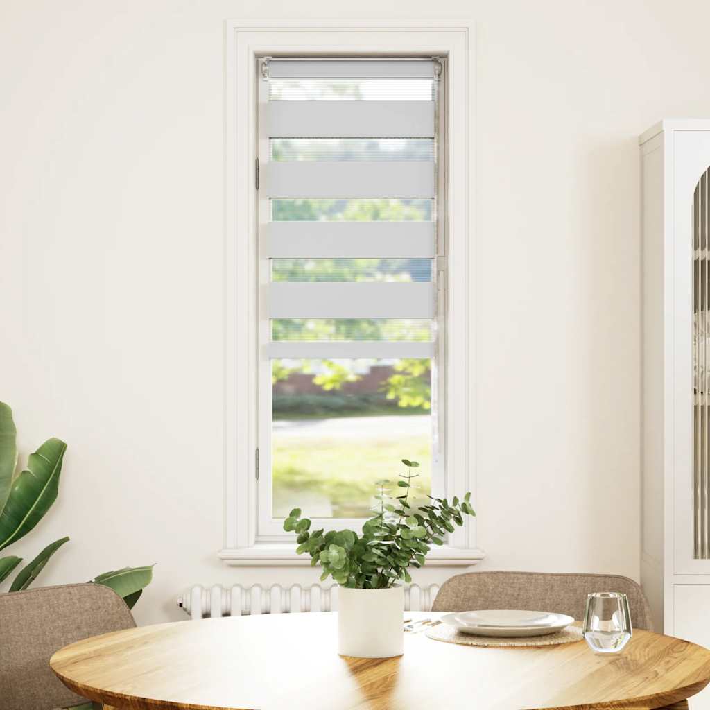 Ζέβρα τυφλή Λευκό Πλάτος υφάσματος 45,9 εκ. Πολυεστέρας