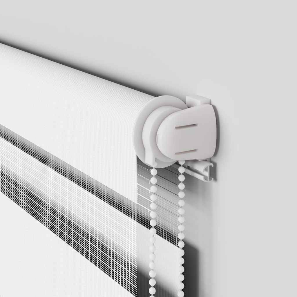 Ζέβρα τυφλή Λευκό Πλάτος υφάσματος 45,9 εκ. Πολυεστέρας