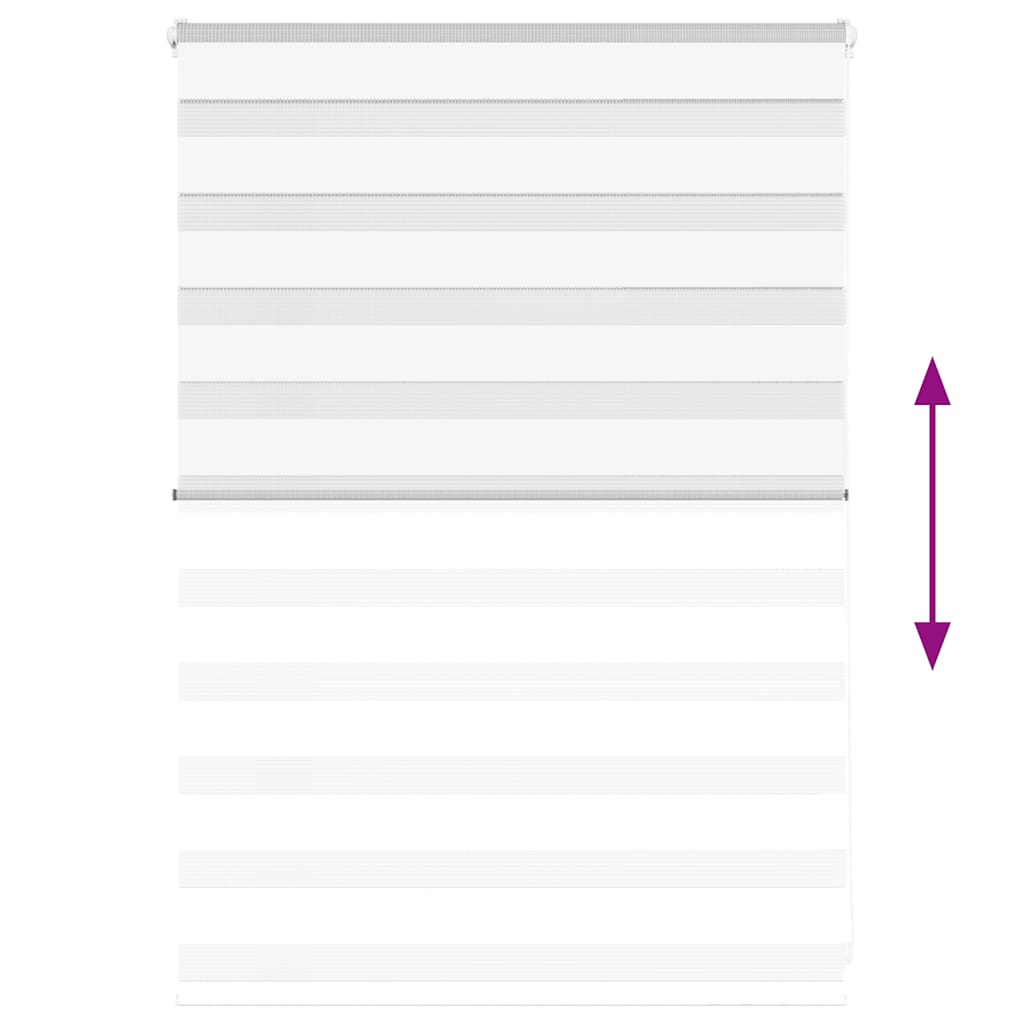 Ζέβρα τυφλή Λευκό Πλάτος υφάσματος 105,9 εκ. Πολυεστέρας