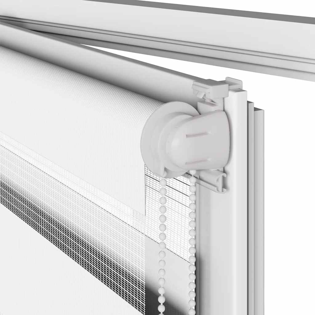 Ζέβρα τυφλή Λευκό Πλάτος υφάσματος 120,9 εκ. Πολυεστέρας