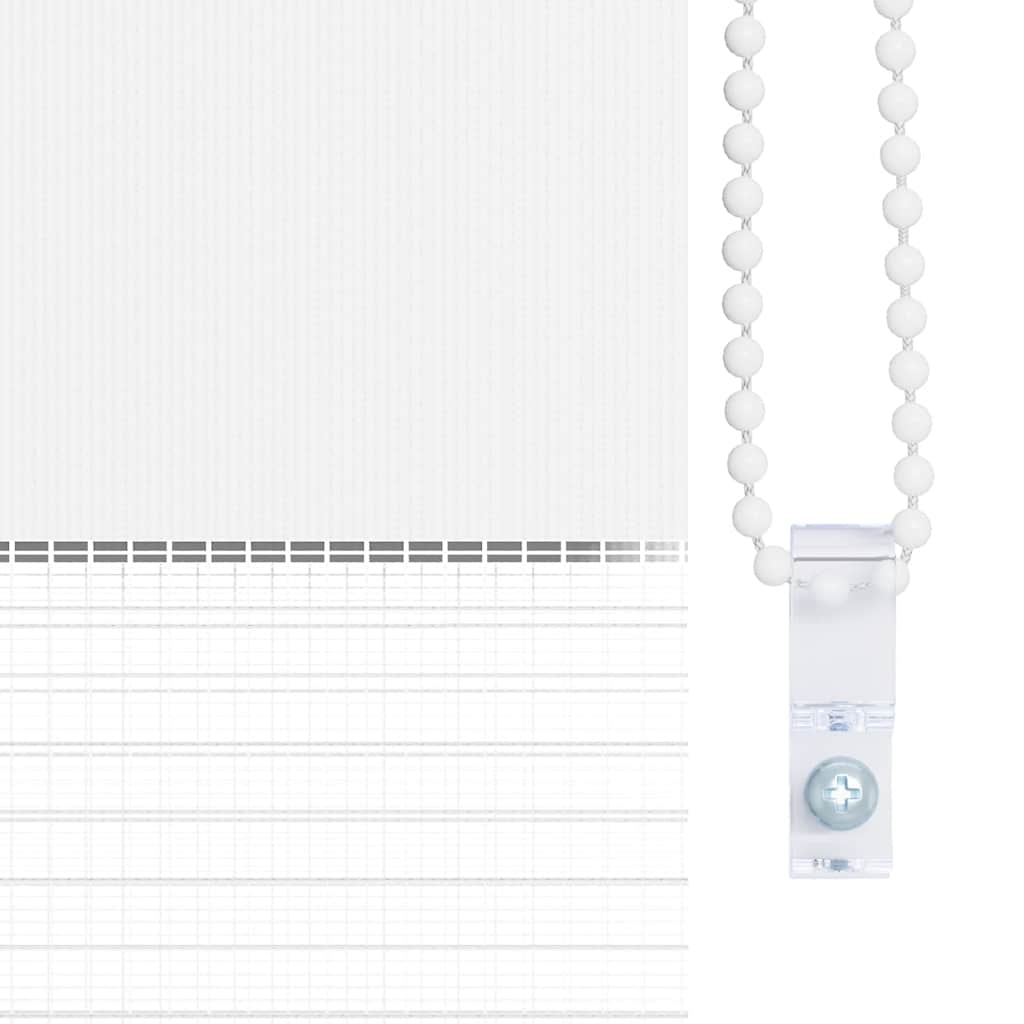 Ζέβρα τυφλή Λευκό Πλάτος υφάσματος 120,9 εκ. Πολυεστέρας