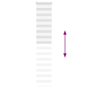 Ζέβρα τυφλή Λευκό Πλάτος υφάσματος 40,9 εκ. Πολυεστέρας - Pakobazaar