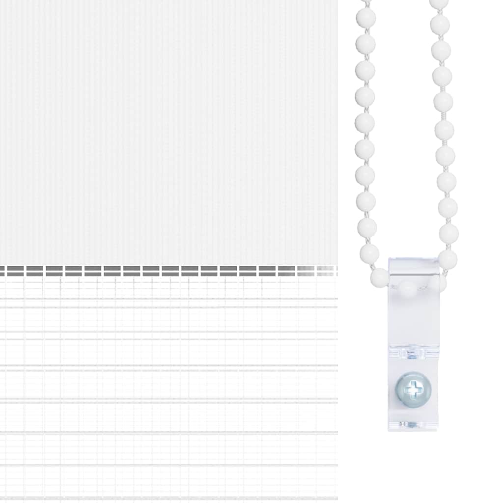 Ζέβρα τυφλή Λευκό Πλάτος υφάσματος 85,9 εκ. Πολυεστέρας