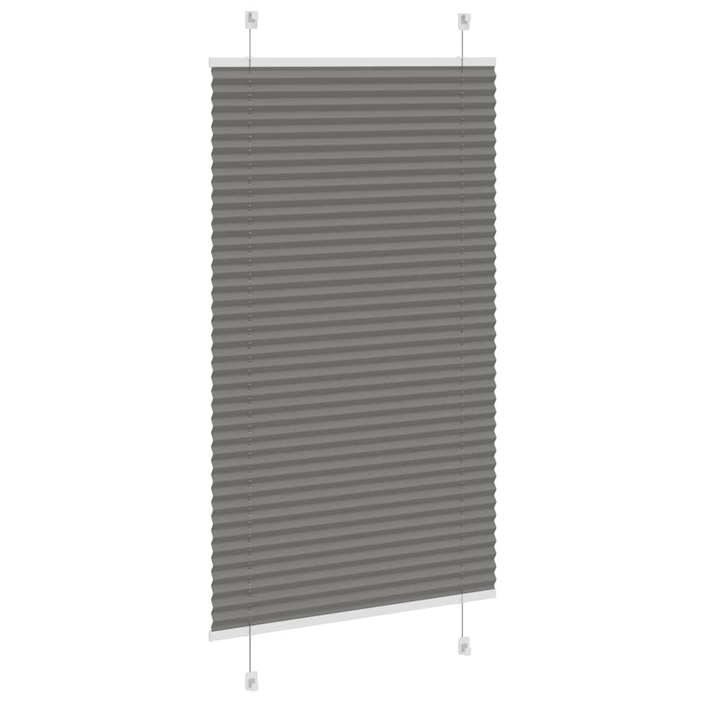 Πλισέ περσίδα Ανθρακί 75x100 cm Πλάτος υφάσματος 74,4 cm