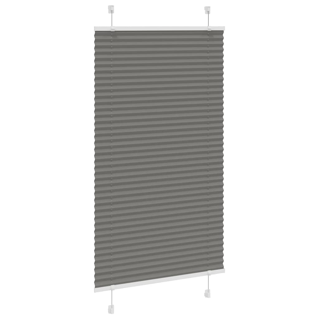 Πλισέ περσίδα Ανθρακί 80x100 cm Πλάτος υφάσματος 79,4 cm