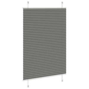 Πλισέ περσίδα Ανθρακί 100x100 cm Πλάτος υφάσματος 99,4 cm