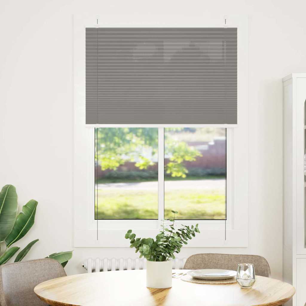 Πλισέ περσίδα Ανθρακί 100x100 cm Πλάτος υφάσματος 99,4 cm