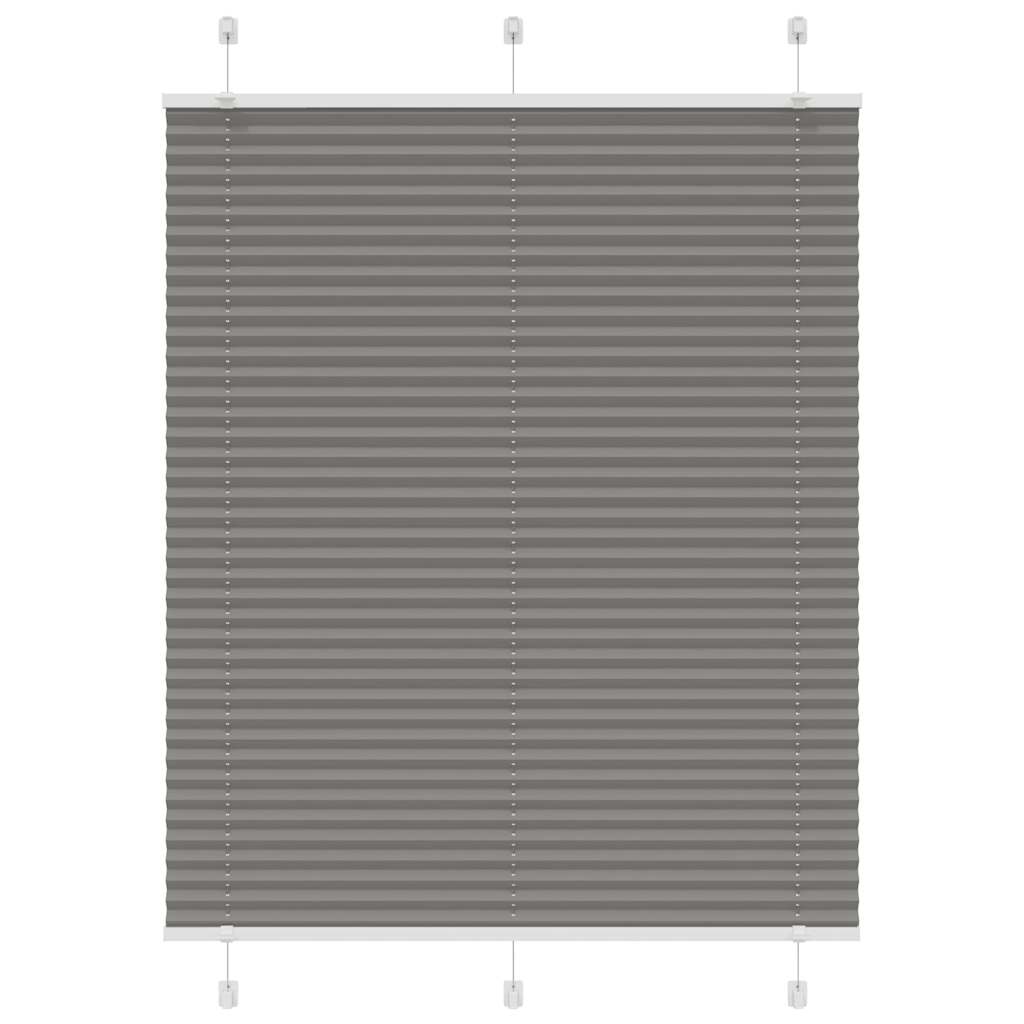 Πλισέ περσίδα Ανθρακί 110x100 cm Πλάτος υφάσματος 109,4 cm - Pakobazaar