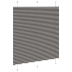 Πλισέ περσίδα Ανθρακί 115x100 cm Πλάτος υφάσματος 114,4 cm - Pakobazaar