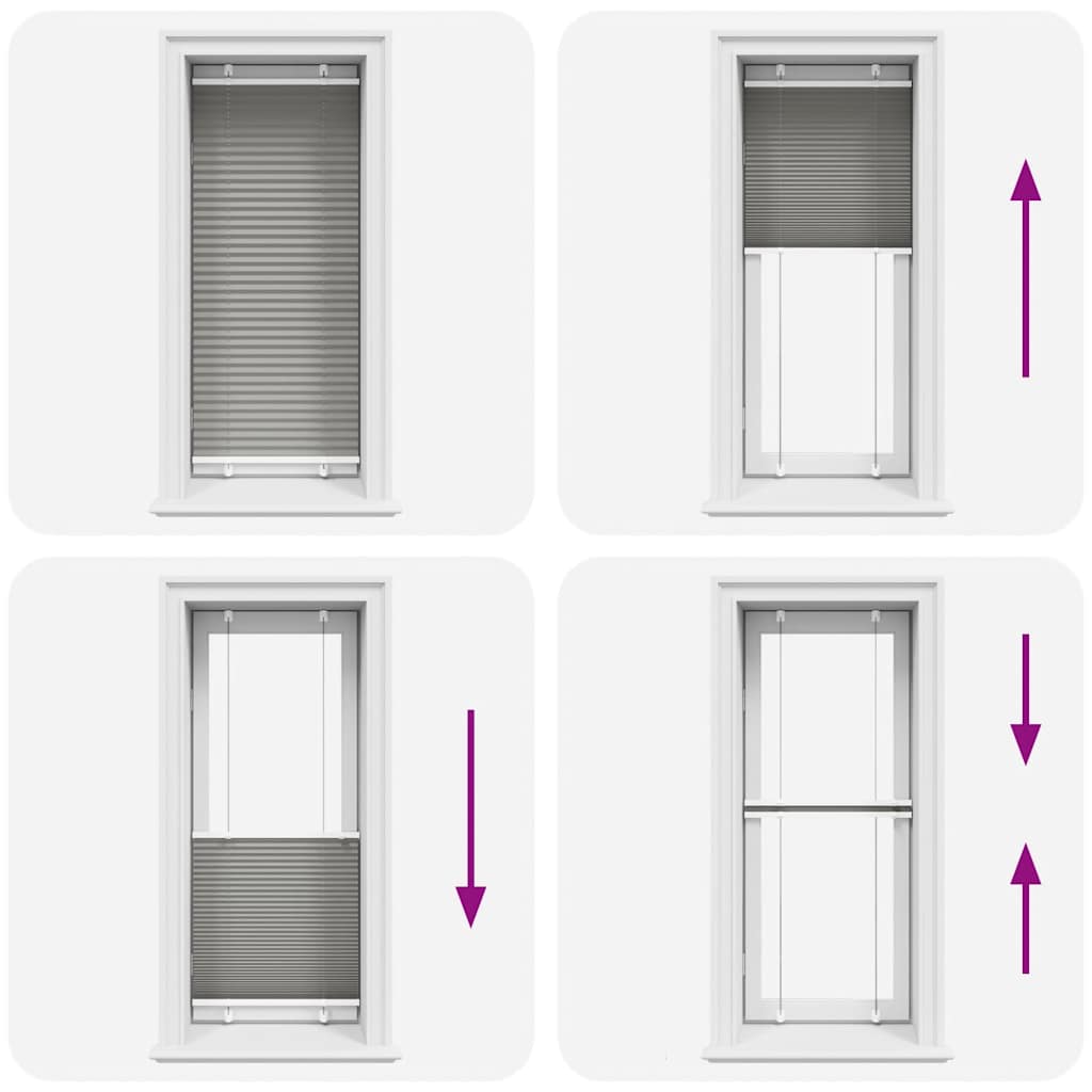 Πλισέ περσίδα Ανθρακί 65x150 cm Πλάτος υφάσματος 64,4 cm - Pakobazaar