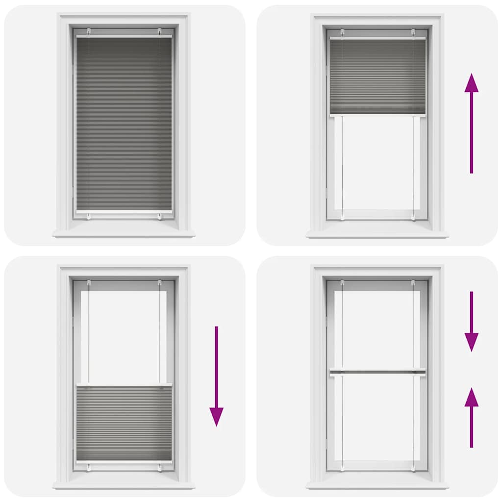 Πλισέ περσίδα Ανθρακί 70x150 cm Πλάτος υφάσματος 69,4 cm