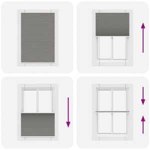 Πλισέ περσίδα Ανθρακί 100x150 cm Πλάτος υφάσματος 99,4 cm