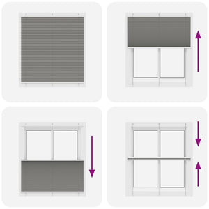 Πλισέ περσίδα Ανθρακί 120x150 cm Πλάτος υφάσματος 119,4 cm