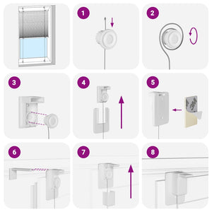 Πλισέ περσίδα Ανθρακί 85x200 cm Πλάτος υφάσματος 84,4 cm