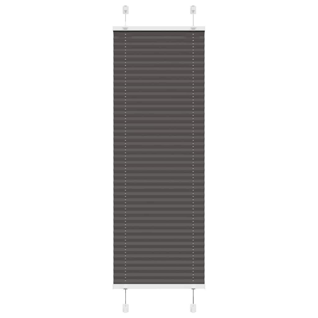 Πλισέ περσίδα Μαύρο 40x100 cm Πλάτος υφάσματος 39,4 cm