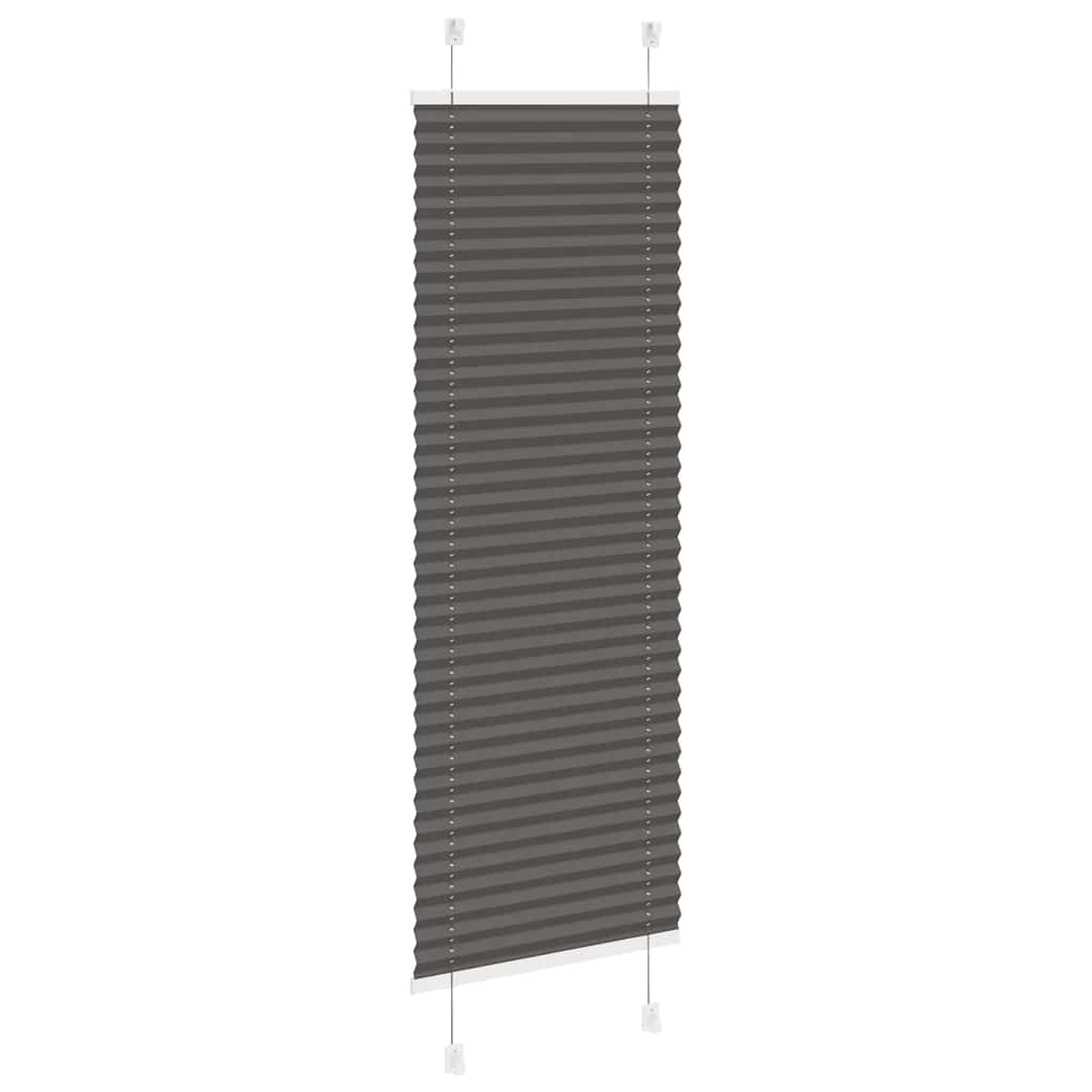 Πλισέ περσίδα Μαύρο 40x100 cm Πλάτος υφάσματος 39,4 cm