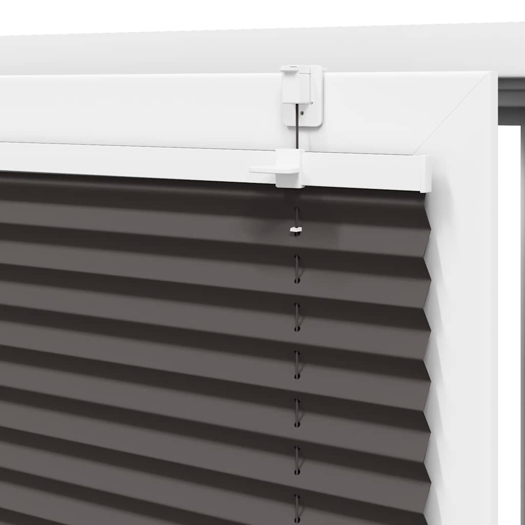 Πλισέ περσίδα Μαύρο 75x100 cm Πλάτος υφάσματος 74,4 cm