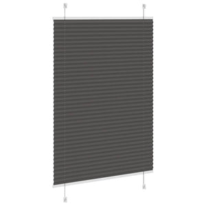 Πλισέ περσίδα Μαύρο 85x100 cm Πλάτος υφάσματος 84,4 cm
