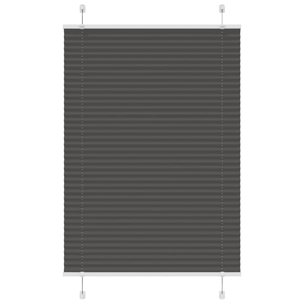 Πλισέ περσίδα Μαύρο 95x100 cm Πλάτος υφάσματος 94,4 cm