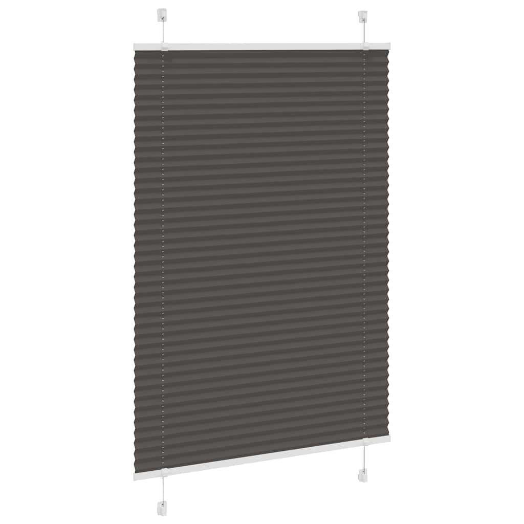 Πλισέ περσίδα Μαύρο 100x100 cm Πλάτος υφάσματος 99,4 cm - Pakobazaar