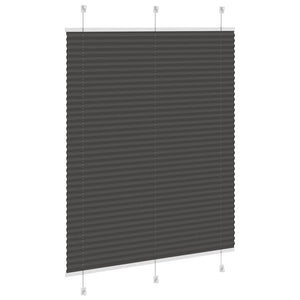 Πλισέ περσίδα Μαύρο 105x100 cm Πλάτος υφάσματος 104,4 cm