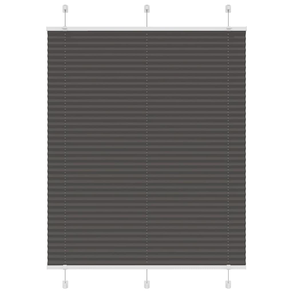 Πλισέ περσίδα Μαύρο 110x100 cm Πλάτος υφάσματος 109,4 cm - Pakobazaar