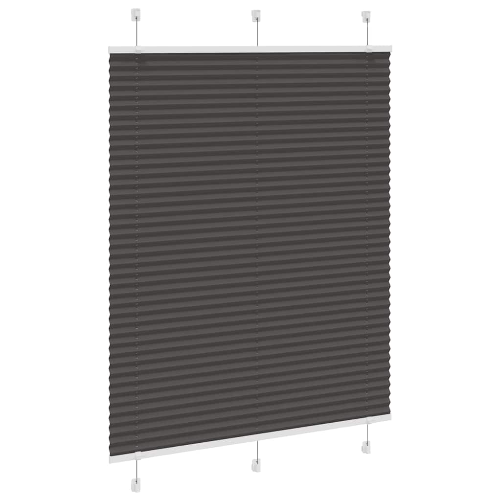 Πλισέ περσίδα Μαύρο 110x100 cm Πλάτος υφάσματος 109,4 cm - Pakobazaar