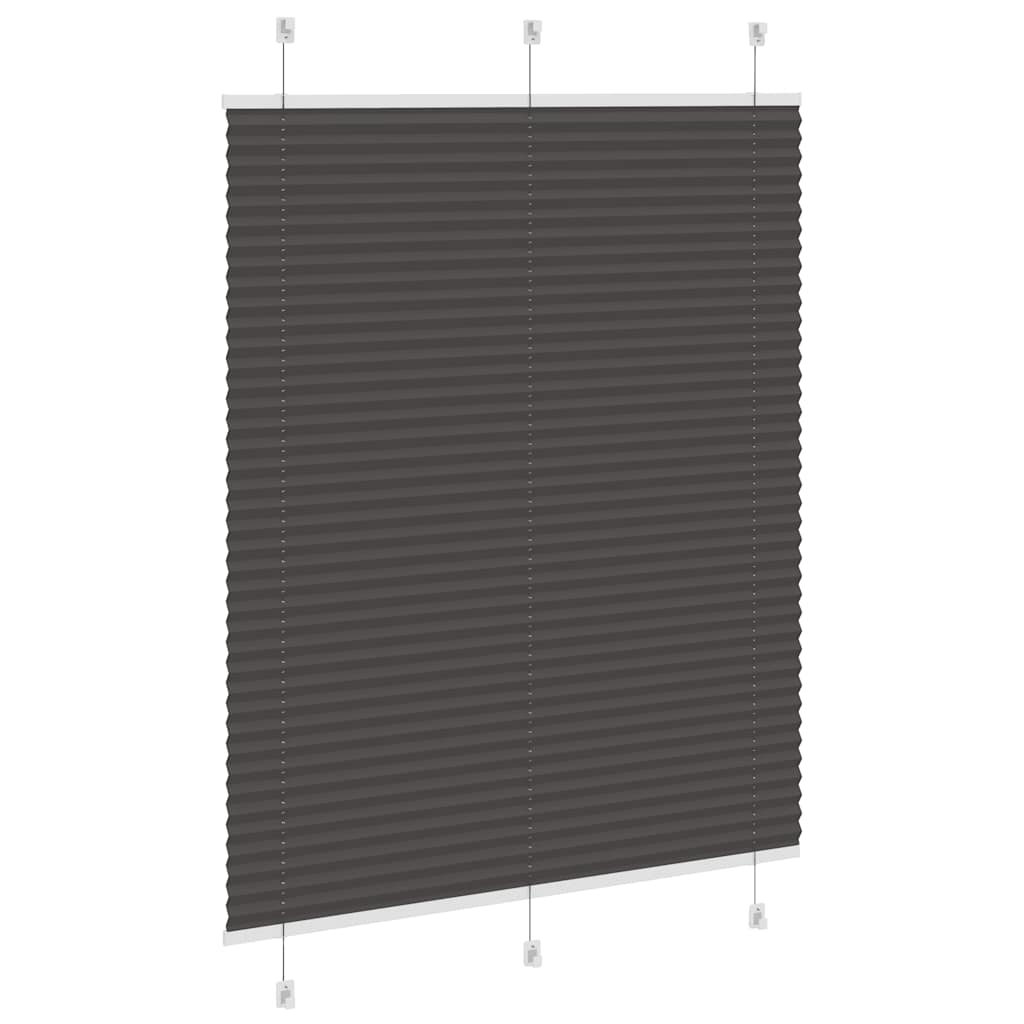 Πλισέ περσίδα Μαύρο 110x100 cm Πλάτος υφάσματος 109,4 cm - Pakobazaar