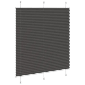 Πλισέ περσίδα Μαύρο 115x100 cm Πλάτος υφάσματος 114,4 cm