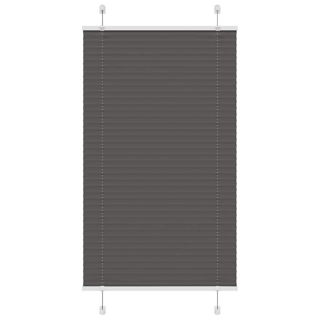 Πλισέ περσίδα Μαύρο 80x150 cm Πλάτος υφάσματος 79,4 cm